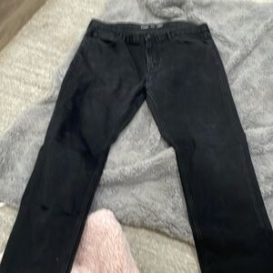 Old navy black pantss relaxed slim taper built in flex